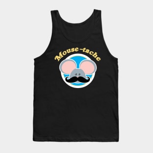 Mousetache  Gift for Rat Lovers Funny Mouse Rat Tank Top